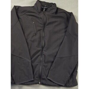 ⚫ Port Authority Men’s XL Black Full Zip Jacket Coat Style 1705 Lightweight EUC